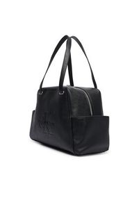 Calvin Klein Torebka Pockets Monologo Tote LV04F3689G Czarny. Kolor: czarny. Materiał: skórzane #3