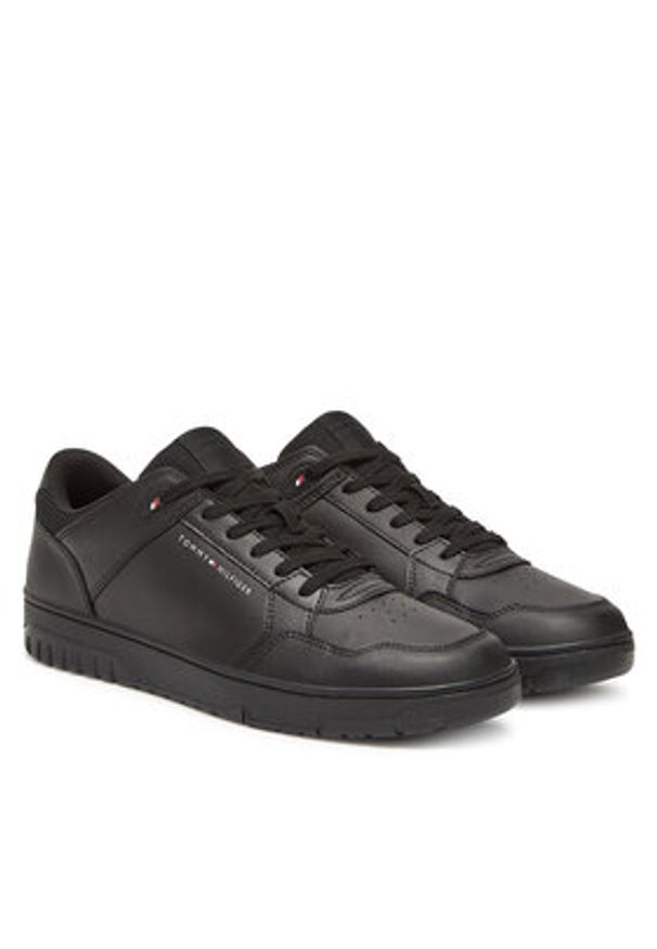TOMMY HILFIGER - Tommy Hilfiger Sneakersy Basket Core Lite Lmix FM0FM05518 Czarny. Kolor: czarny. Materiał: skóra
