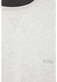 BOSS Orange - Boss Orange bluza bawełniana BOSS ORANGE męska kolor szary melanżowa. Kolor: szary. Materiał: bawełna. Wzór: melanż #3