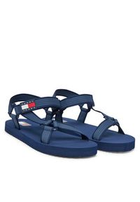Tommy Jeans Sandały Tjm Casual Sandal EM0EM01563 Granatowy. Okazja: na co dzień. Kolor: niebieski. Materiał: materiał. Styl: casual