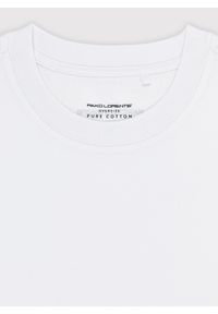 Pako Lorente - PAKO LORENTE – Biały męski t-shirt basic. Okazja: na co dzień. Kolor: czarny, biały. Materiał: bawełna. Styl: casual #5