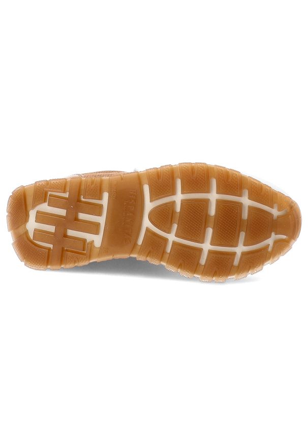 Biało-Brązowe Sneakersy Hispanitas Stylowe Wygodne Obuwie Damskie. Okazja: na co dzień. Zapięcie: sznurówki. Kolor: biały. Materiał: skóra. Szerokość cholewki: normalna. Styl: elegancki
