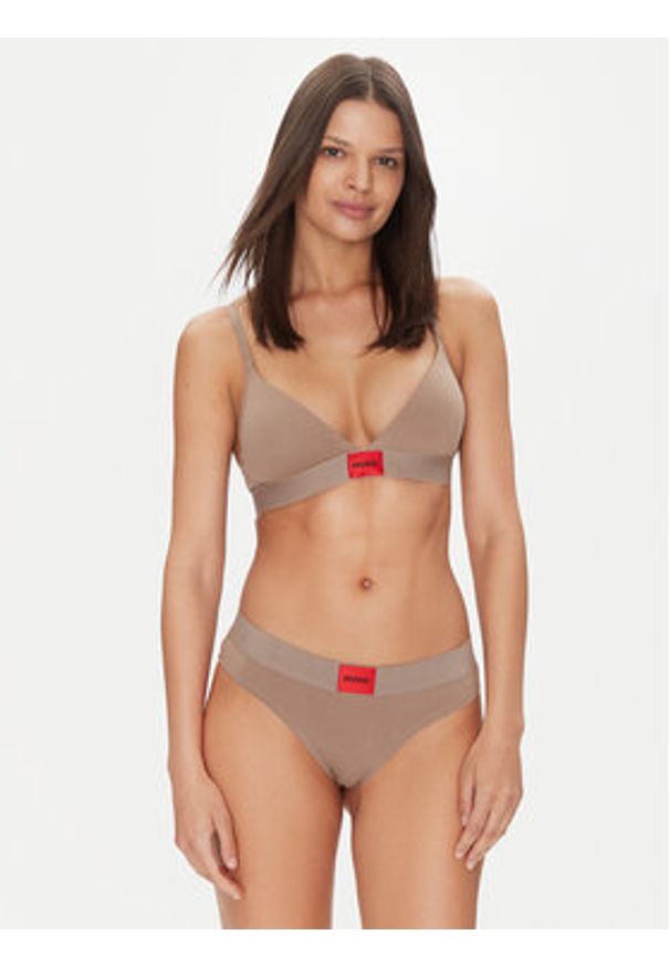 Hugo - HUGO Figi klasyczne Brief Red Label 50502754 Brązowy. Kolor: brązowy. Materiał: bawełna