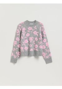 Reserved - Sweter z domieszką wełny - wielobarwny. Materiał: wełna