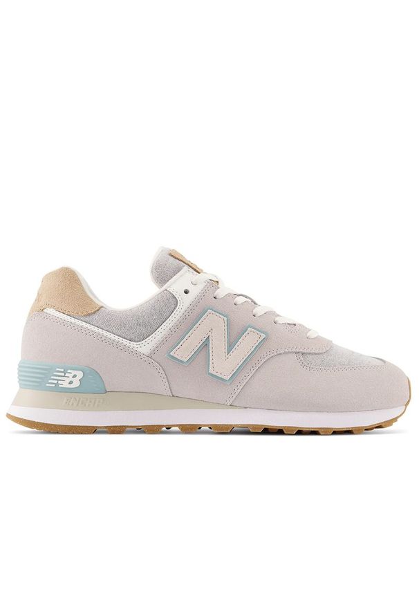 Buty New Balance U574SG2 - szare. Kolor: szary. Materiał: skóra, syntetyk, zamsz, materiał, guma. Szerokość cholewki: normalna. Model: New Balance 574