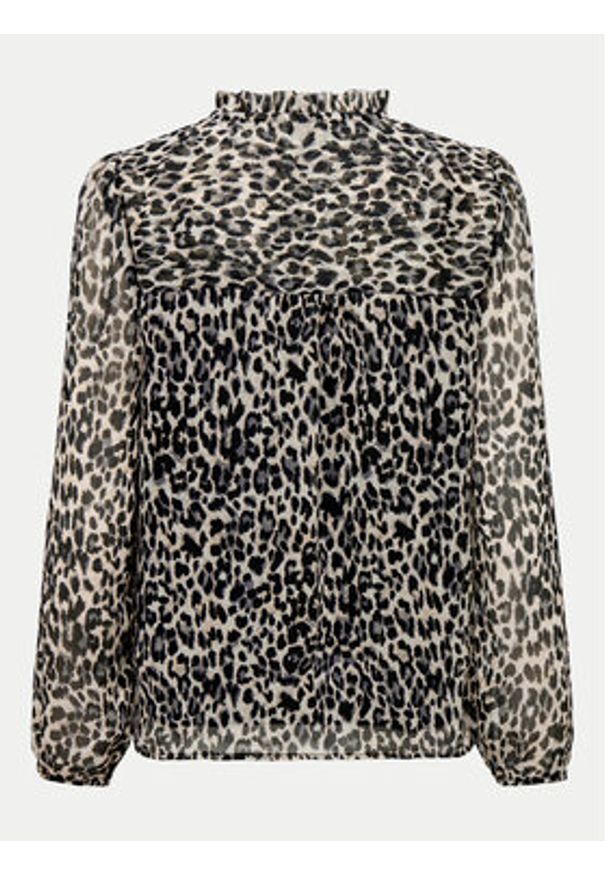 only - ONLY Bluzka Ditsy 15229700 Czarny Regular Fit. Kolor: czarny. Materiał: syntetyk