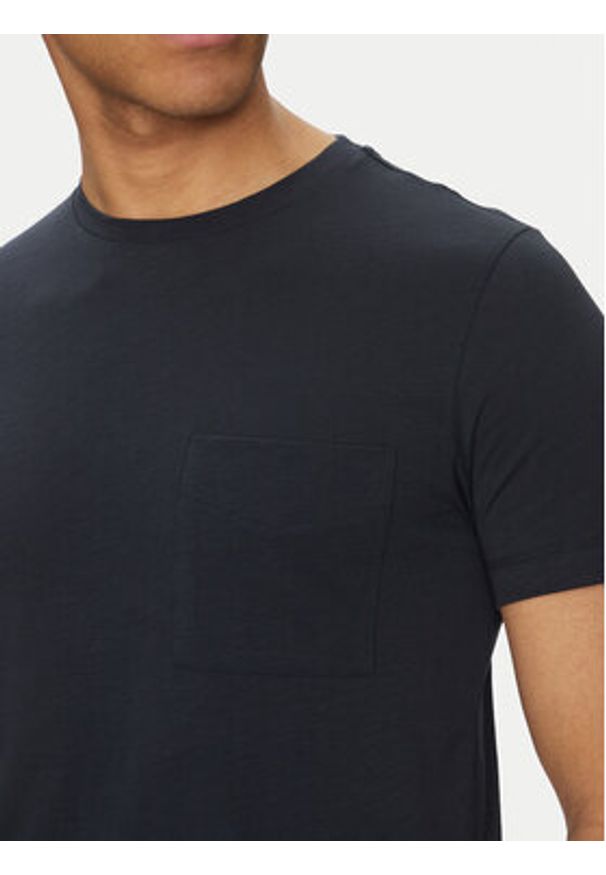 Geox T-Shirt M5510C T3243 F1624 Granatowy Regular Fit. Kolor: niebieski. Materiał: bawełna