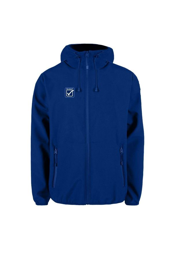 Unisex Softshell Kurtka Givova Royal L - Wiatroodporna i Oddychająca. Kolor: niebieski. Materiał: softshell. Sport: turystyka piesza