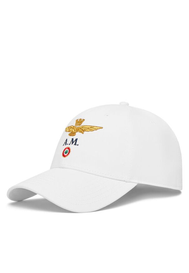 Aeronautica Militare Czapka z daszkiem 261HA1100UCT02848 Biały. Kolor: biały. Materiał: bawełna