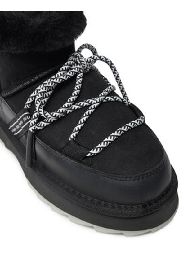 EMU Australia Śniegowce Blurred Micro W13129 Czarny. Kolor: czarny. Materiał: skóra