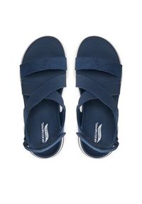 skechers - Skechers Sandały Go Walk Arch Fit Sandal-Treasured 140257/NVY Granatowy. Kolor: niebieski. Materiał: materiał #4