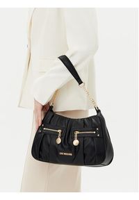 Love Moschino - LOVE MOSCHINO Torebka JC4214PP0MKB0000 Czarny. Kolor: czarny. Materiał: skórzane