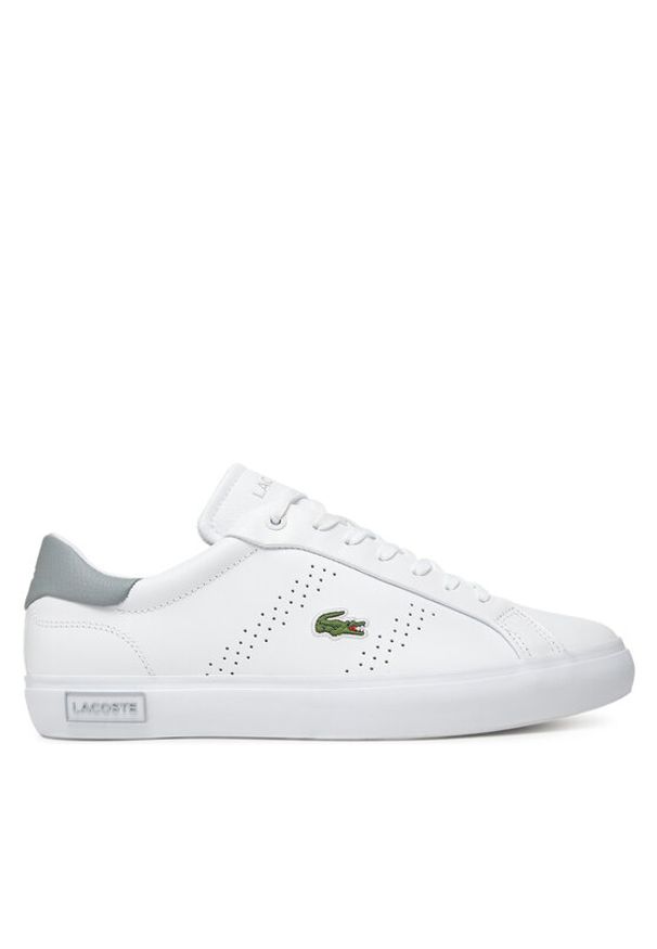 Lacoste Sneakersy Powercourt 2.0 Trainers 7-48SMA0002 Biały. Kolor: biały. Materiał: skóra