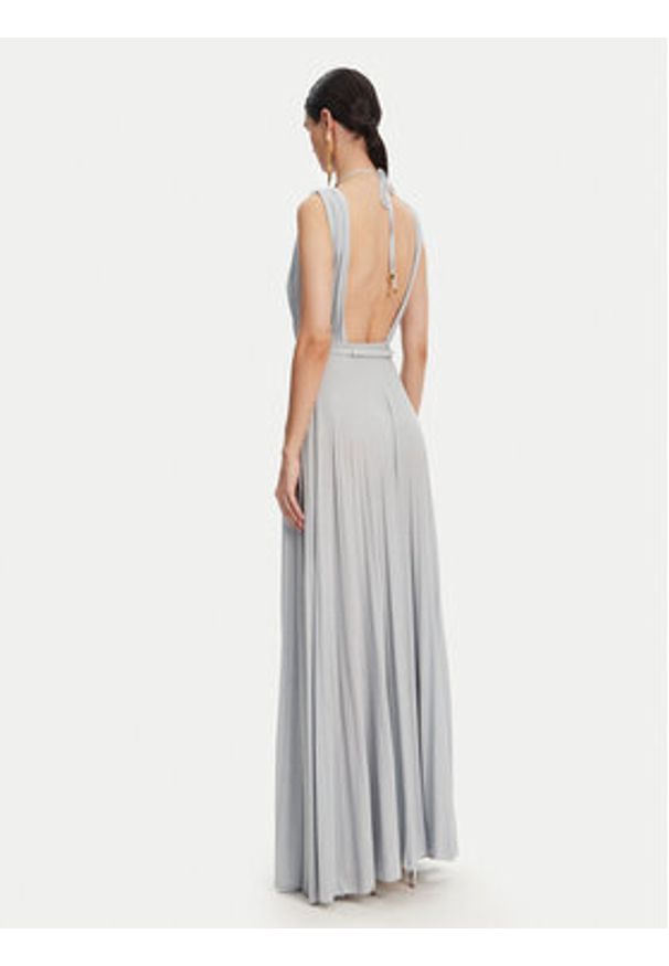 Elisabetta Franchi Sukienka wieczorowa AB-R21-52E2 Błękitny Regular Fit. Kolor: niebieski. Materiał: wiskoza. Styl: wizytowy
