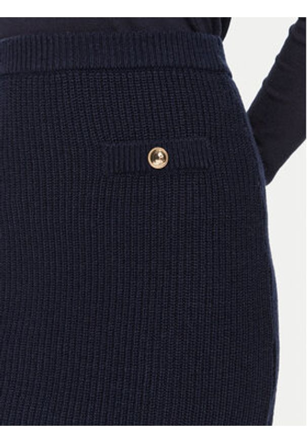 Guess Spódnica mini W4BD64 Z2WX0 Granatowy Slim Fit. Kolor: niebieski. Materiał: syntetyk