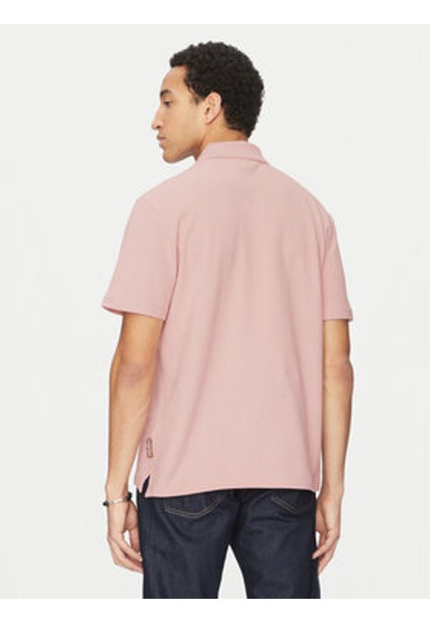 Just Cavalli Polo 78OAGT01 Różowy Regular Fit. Typ kołnierza: polo. Kolor: różowy. Materiał: bawełna