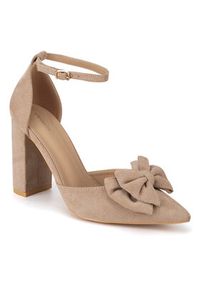 DeeZee Czółenka WS1001-01 Beżowy. Kolor: beżowy. Materiał: materiał #3