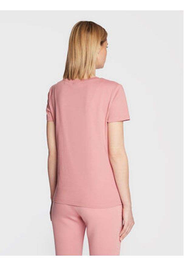 Guess T-Shirt V2YI07 K8HM0 Różowy Regular Fit. Kolor: różowy. Materiał: bawełna