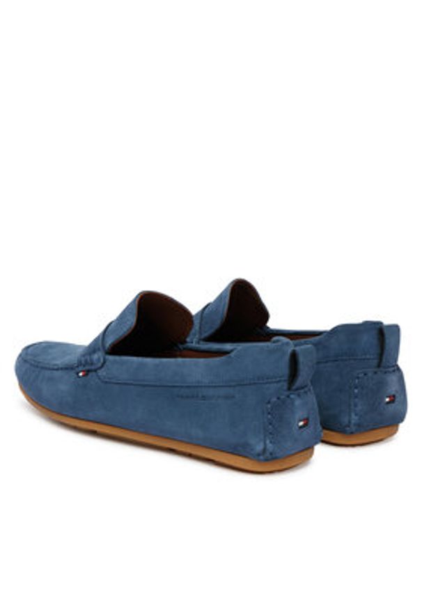 TOMMY HILFIGER - Tommy Hilfiger Mokasyny Core Hilfiegr Suede Driver FM0FM05789 Niebieski. Kolor: niebieski. Materiał: zamsz, skóra