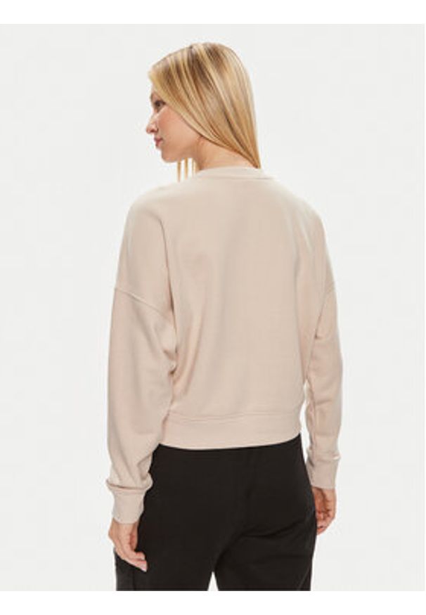 Guess Bluza Skylar V4GQ07 K8802 Beżowy Relaxed Fit. Kolor: beżowy. Materiał: bawełna, syntetyk