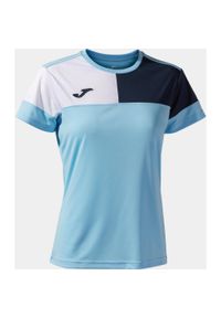 Damska koszulka Joma Sky Blue-Navy, XS. Kolor: wielokolorowy, niebieski, pomarańczowy, brązowy. Sport: piłka nożna #1