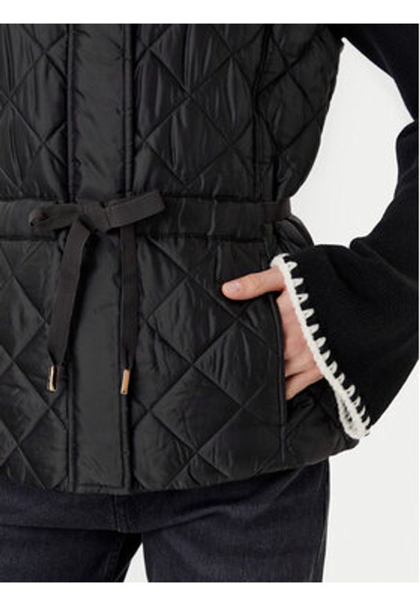 MICHAEL Michael Kors Bezrękawnik MT520JM3SB Czarny Regular Fit. Kolor: czarny. Materiał: syntetyk. Długość rękawa: bez rękawów