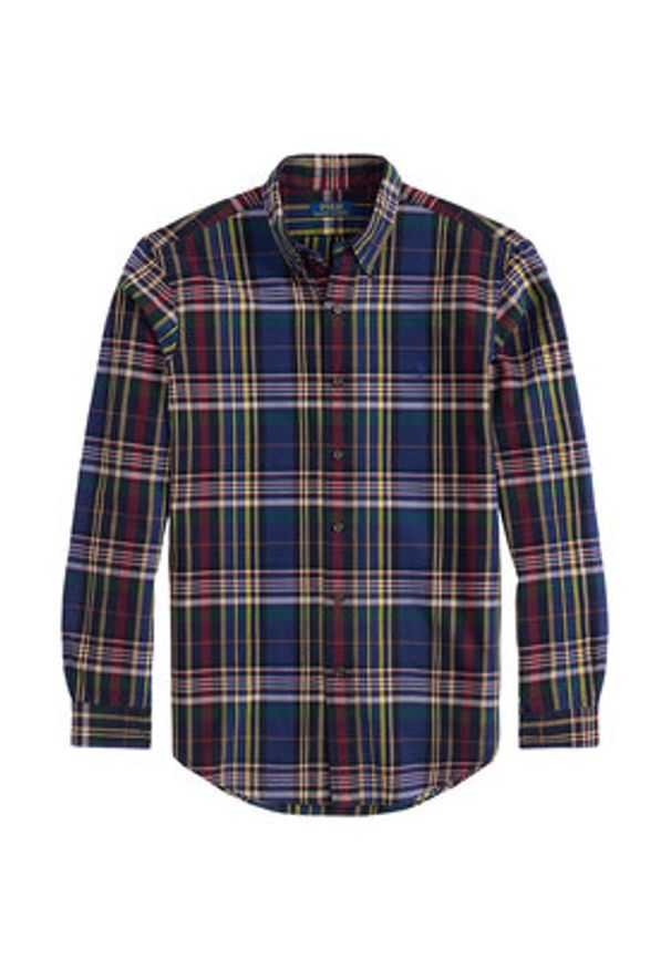 Polo Ralph Lauren Koszula 710P00524001 Kolorowy Custom Fit. Typ kołnierza: polo. Materiał: bawełna. Wzór: kolorowy