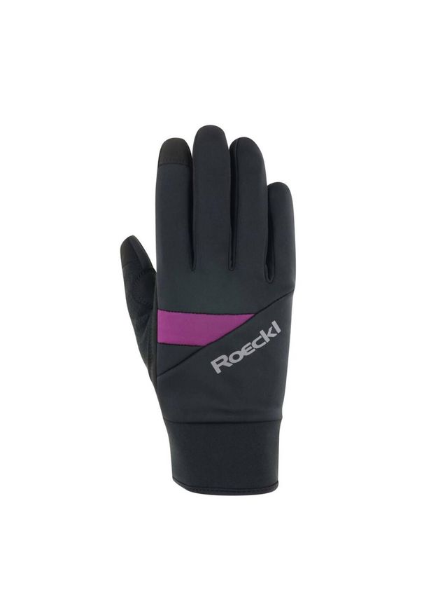 Długie rękawice Roeckl Reichenthal. Kolor: wielokolorowy, fioletowy, czarny. Sport: kolarstwo