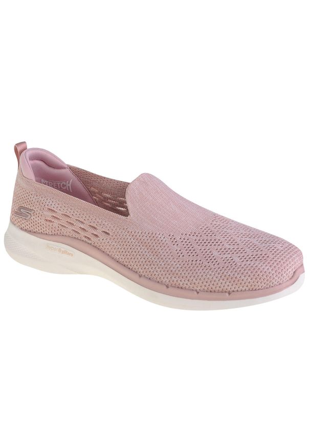 skechers - Buty sportowe Sneakersy damskie, Skechers Go Walk 6 - Valerie. Kolor: różowy. Model: Skechers Sport. Sport: turystyka piesza
