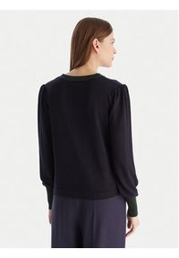 Luisa Spagnoli Sweter Maluma 100211 Granatowy Regular Fit. Kolor: niebieski. Materiał: wełna #4