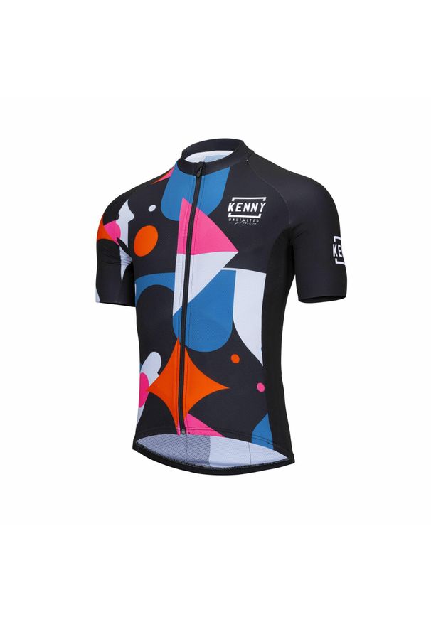 KENNY - Dżersej z krótkim rękawem Kenny Tech. Kolor: wielokolorowy, czarny, zielony, brązowy. Materiał: jersey. Długość rękawa: krótki rękaw. Długość: krótkie. Sezon: lato. Sport: kolarstwo