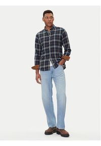 Barbour Koszula Crossfell MSH4995BL33 Granatowy Tailored Fit. Kolor: niebieski. Materiał: bawełna #4