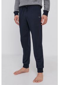 Emporio Armani Underwear Spodnie piżamowe 111777.1A565 męskie kolor granatowy gładkie. Kolor: niebieski. Wzór: gładki #4
