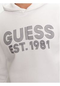 Guess Bluza M4YQ36 K9Z21 Biały Regular Fit. Kolor: biały. Materiał: syntetyk, bawełna