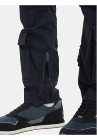 Aeronautica Militare Spodnie cargo Iconic Anti-G 261PA1387UCT01493 Granatowy Regular Fit. Kolor: niebieski. Materiał: bawełna #5