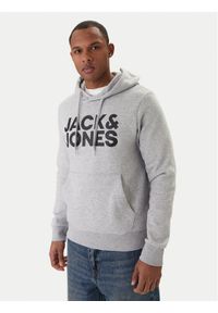 Jack & Jones Bluza Corp Logo 12152840 Szary Regular Fit. Kolor: szary. Materiał: bawełna #1
