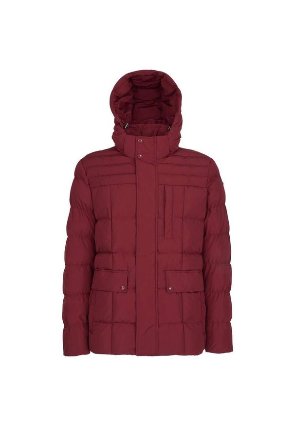 Geox - Kurtka GEOX M HILSTONE Bordeaux. Kolor: czerwony. Materiał: tkanina
