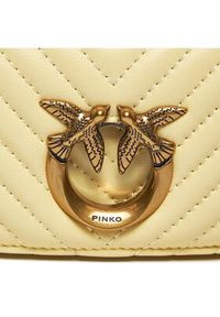 Pinko Torebka Love Click Micro 100069 A0GK Żółty. Kolor: żółty. Materiał: skórzane #3