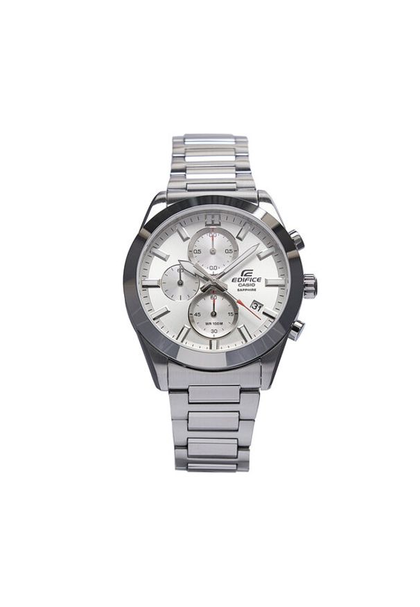 Casio Zegarek Edifice Sapphire Chronograph EFB-710D-7AVUEF Srebrny. Kolor: srebrny
