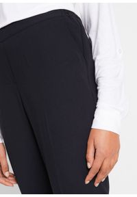 Spodnie z delikatnie lejącego materiału, długie bonprix czarny. Kolor: czarny. Materiał: materiał. Długość: długie #5