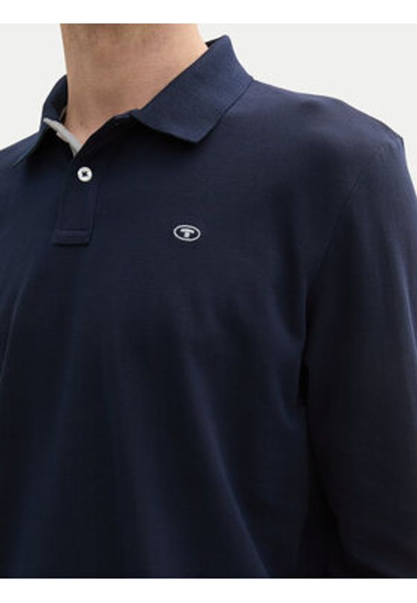 Tom Tailor Polo 1043278 Granatowy Regular Fit. Typ kołnierza: polo. Kolor: niebieski. Materiał: bawełna