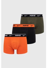 Nike bokserki (3-pack) męskie kolor pomarańczowy. Kolor: pomarańczowy. Materiał: tkanina, włókno, skóra #1