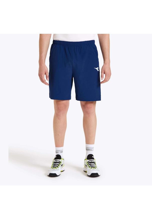 Diadora - Spodenki krótkie męskie DIADORA SHORT COURT. Kolor: niebieski. Długość: krótkie