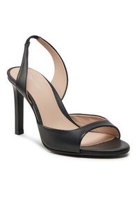 Calvin Klein Sandały Heel D'Orsay Sandal 90 Lth HW0HW02124 Czarny. Kolor: czarny. Materiał: skóra #3