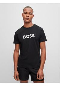 BOSS - Boss T-Shirt 50491706 Czarny Regular Fit. Kolor: czarny. Materiał: bawełna
