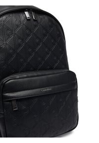 Calvin Klein Plecak Emblem Aop Deboss Round Backpack LV04D3560G Czarny. Kolor: czarny. Materiał: skóra #5