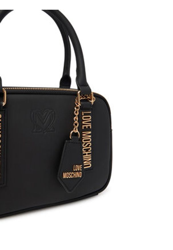 Love Moschino - LOVE MOSCHINO Torebka JC4295PP1NL1500A Czarny. Kolor: czarny. Materiał: skórzane