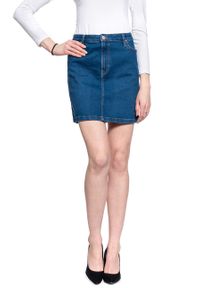 Lee - LEE A LINE ZIP SKIRT DAMSKA SPÓDNICA JEANSOWA L38FLTYM. Materiał: jeans #5