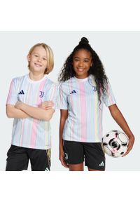 Adidas - Koszulka Juventus 25/26 Pre-Match Kids. Kolor: biały. Sport: piłka nożna