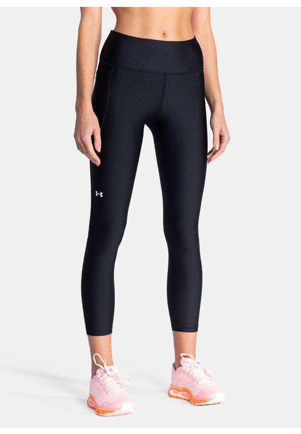 Legginsy Under Armour HeatGear® Armour No-Slip Waistband Ankle Leggings (1365335-001). Kolor: czarny. Materiał: materiał, poliester